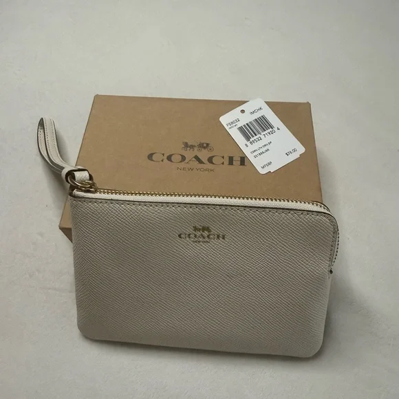 Coach Ivory Leather Wristlet - Picture 2 of 8